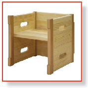 木製椅子箱の椅子